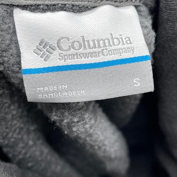 Columbia Sweater Women Size S Gray Sweatshirt Pullover Cowl Neck Kangaroo Pocket - Picture 4 of 7